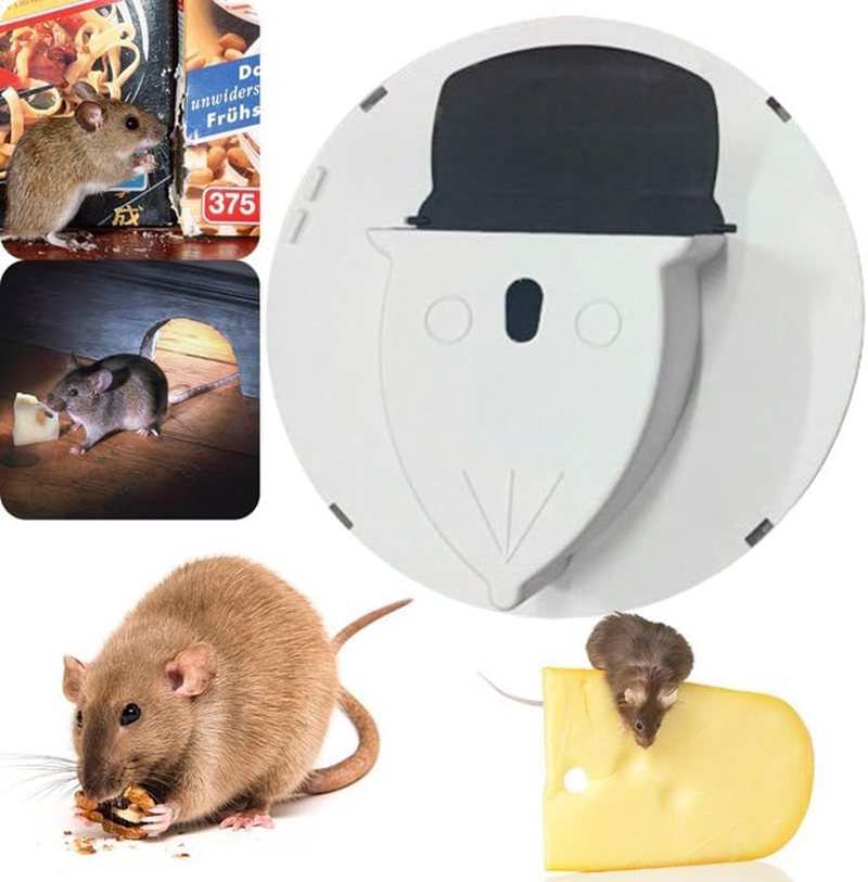 AIMALL Automatic Reset Flip Mousetrap &ndash; Dual-Channel Rat Trap for Indoor and Outdoor Use, Easy Setup, Compatible with 12.2In Bucket