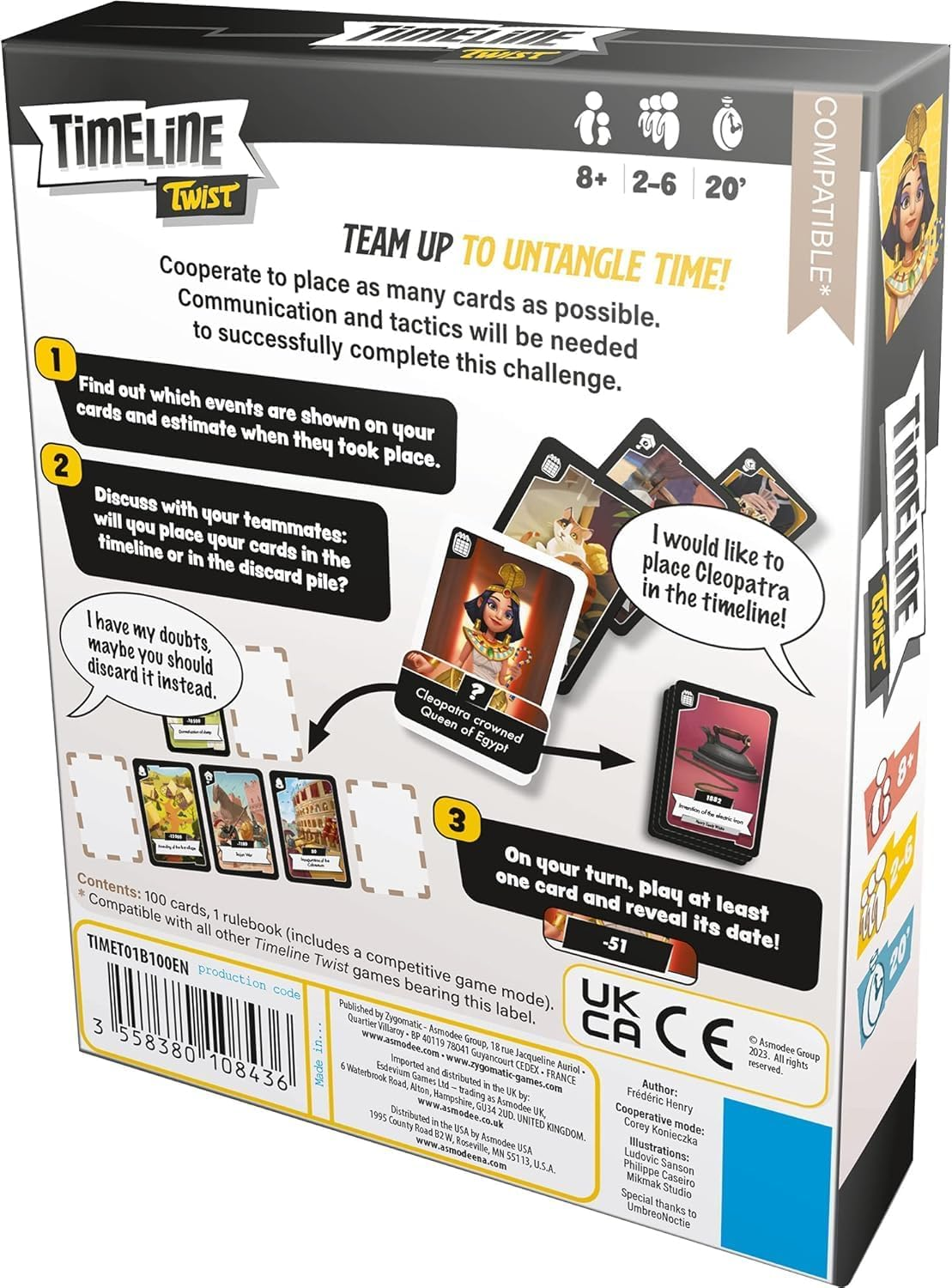 Zygomatic Timeline Twist Card Game image number 2