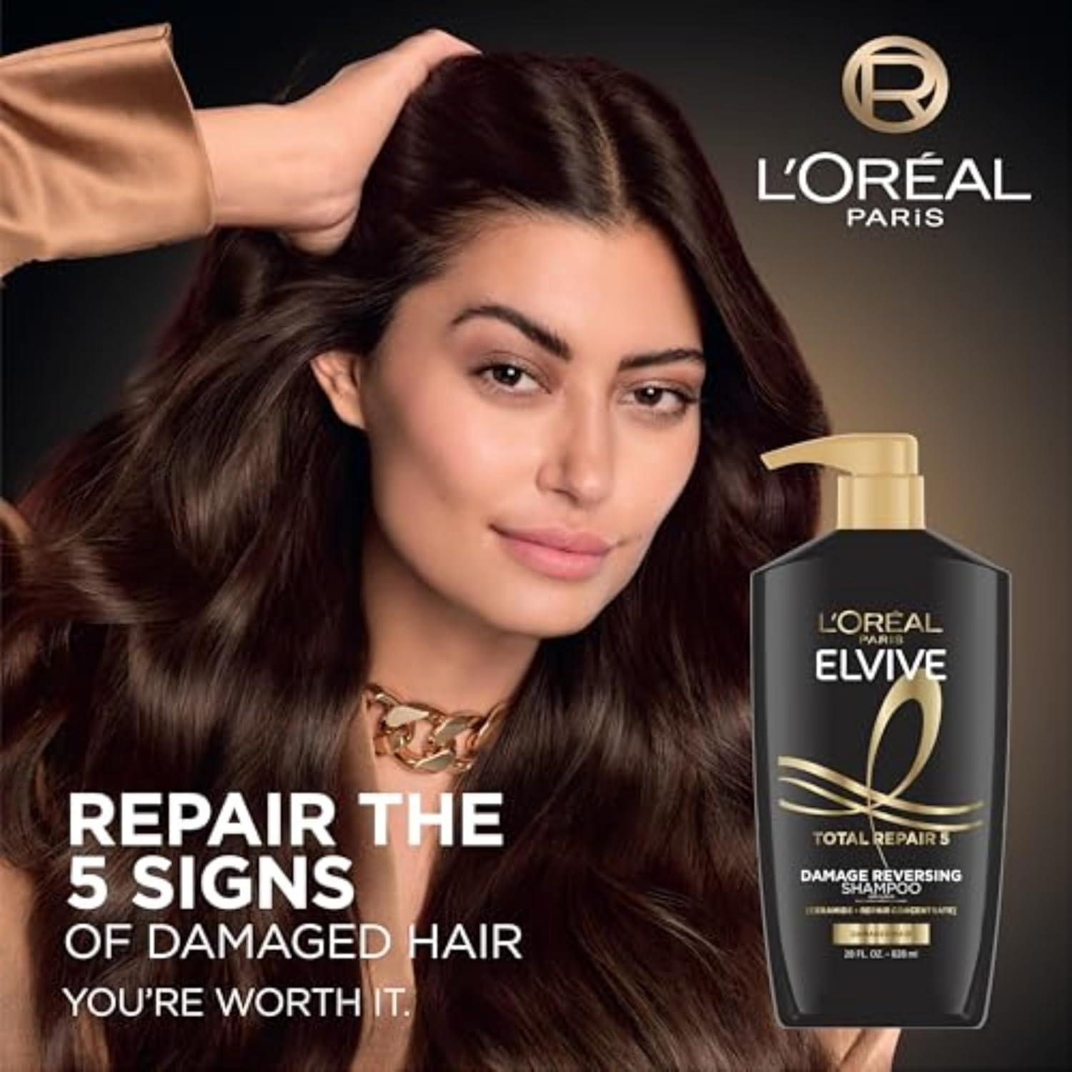 L'Oreal Paris Elvive Total Repair 5 Protein Recharge Leave in Conditioner Treatment, and Heat Protectant, 2 Pack, (5.1 Ounce Each) (Packaging May Vary)