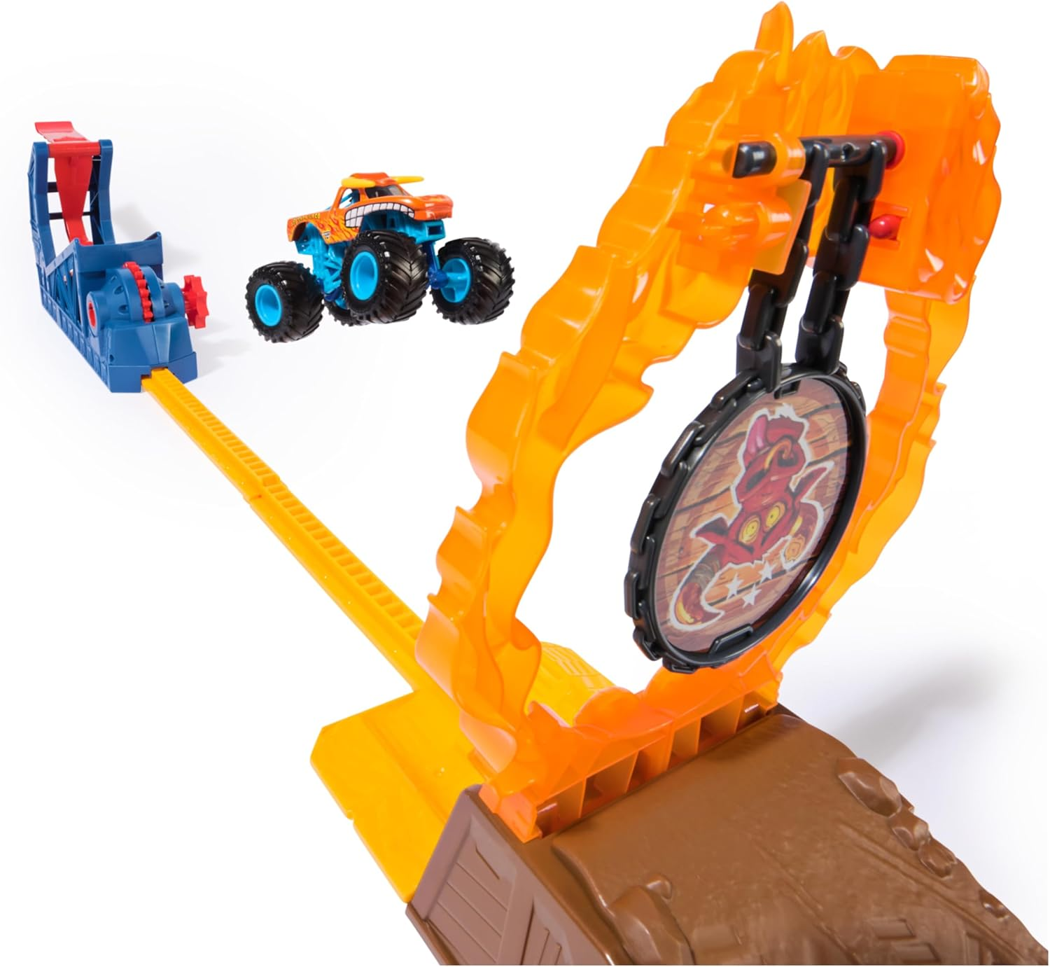 Monster Jam El Toro Loco Long Jump Playset with Exclusive Monster Truck (Walmart Exclusive) image number 5