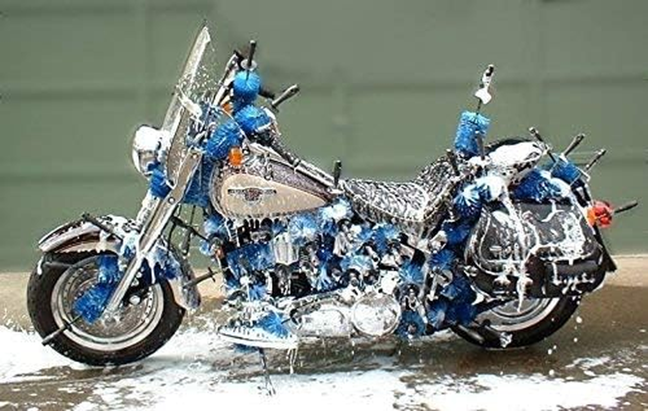 EZ Detail Big and Little Brush Combo - Wheel Rim Cleaner for Cars, Bike, Trucks, Motorcycle, and Other Vehicles - Non-Scratch Auto Detailing Tool, Easily Reaches Nook and Crannies image number 1