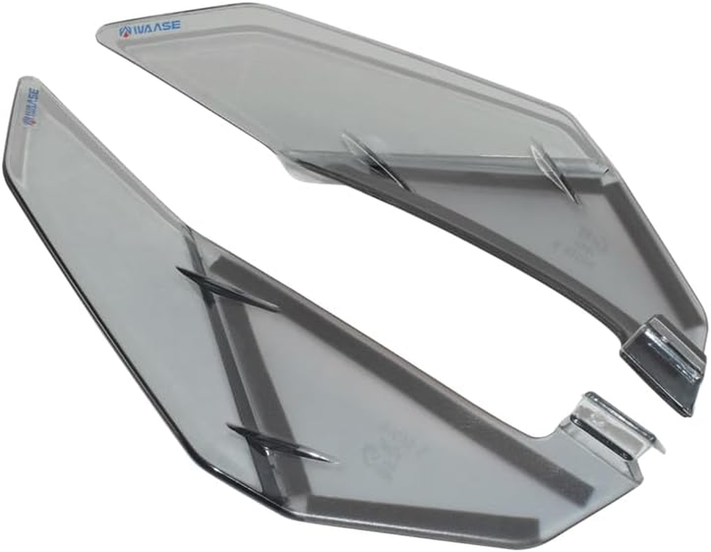 Motorbike for Honda XL 750 XL750 Transalp 2023 2024 1 Pair Left Right Front Windshield Wind Deflectors Side Spoiler Windscreen (Smoke Gray) - Smoke Gray image number 2