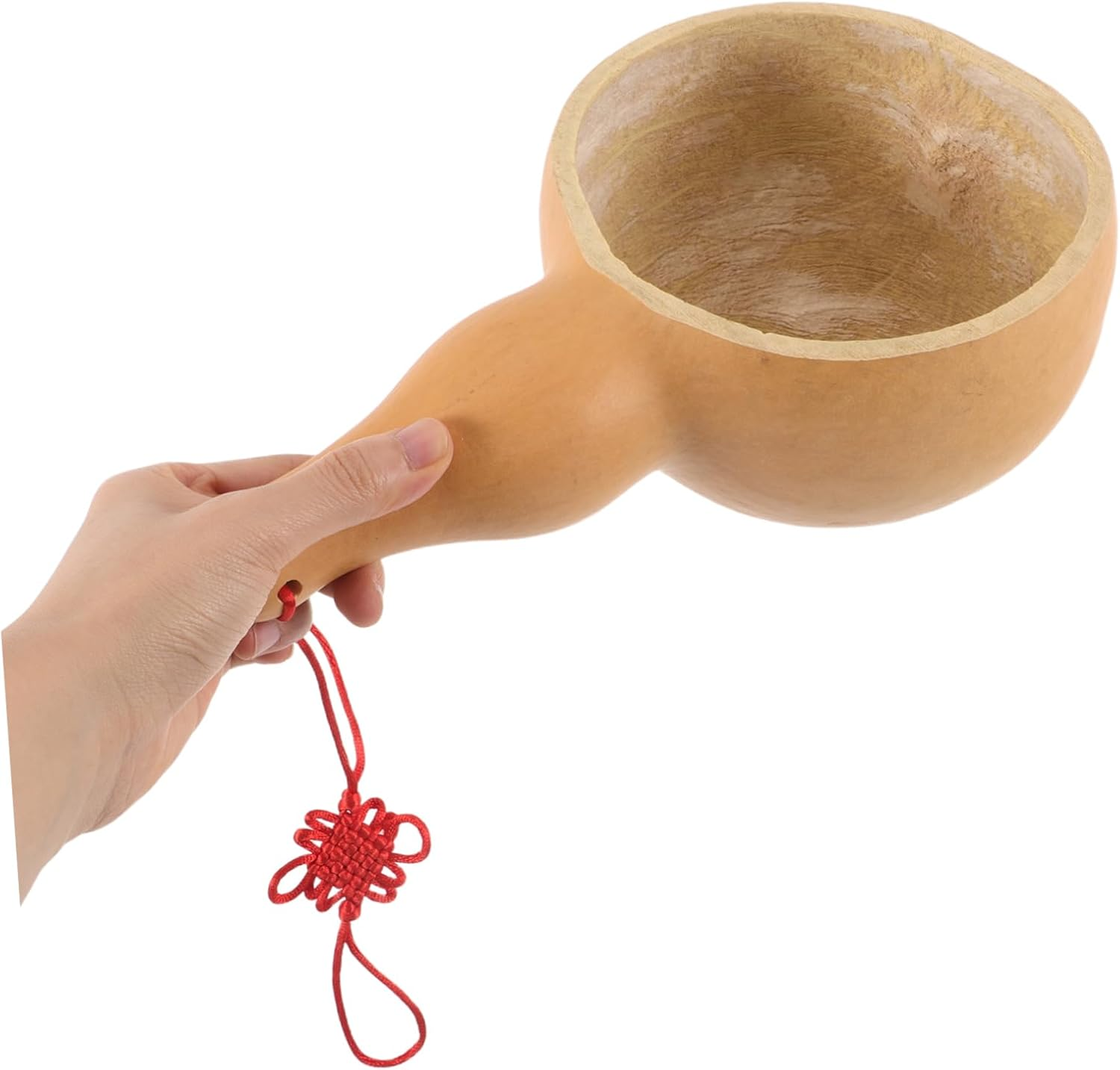 KOMBIUDA Natural Gourd Ladle Handmade Water Dipper for Bathing Lightweight Ergonomic Scoop for Gardening Home Use Durable Design for Effortless Handling and Versatile Applications image number 1