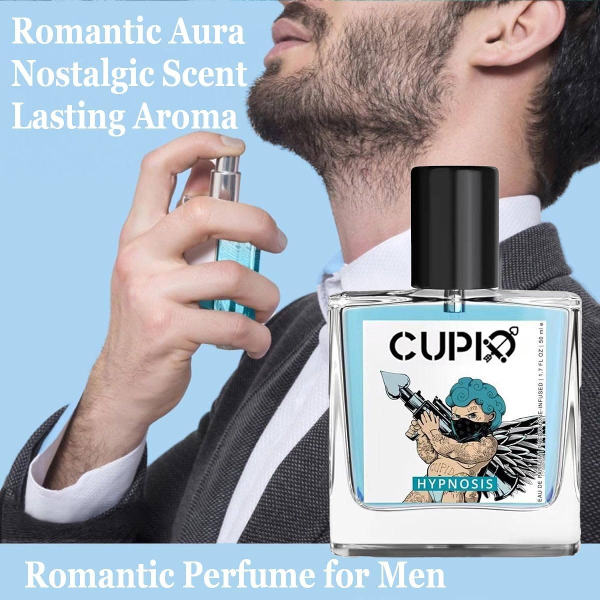 Cupid Charm Parfum with Pheromone for Men - Premium Cupid Perfume for Men 50Ml(1.7Oz), Fresh Wood Spray for Long-Lasting Fragrance - Suitable for Couples Dating, Christmas, Parties, Festivals image number 5