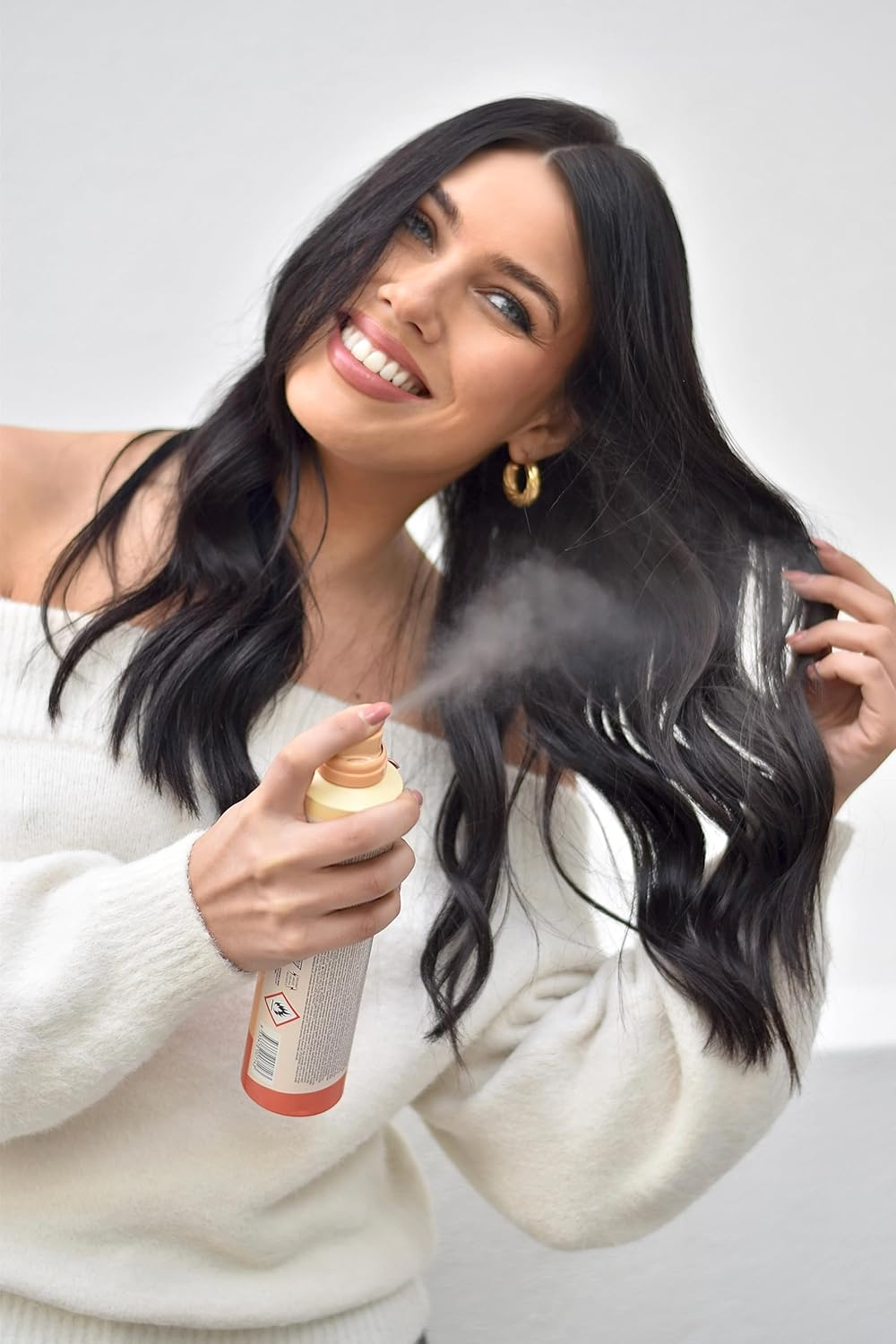 O&M Dry Queen Brunette Dry Shampoo - 300Ml - for Medium to Dark Brown Hair - Free from Sulfates, Parabens, Silicones, MIT, Phthalates, Triclosan, Propylene Glycol & Gluten, PETA Certified & Vegan image number 1