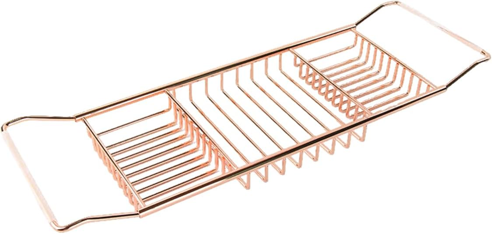 AIMALL Multi - Functional Bathtub Caddy - 24.4&times;7.87&times;2.36In Durable Metal Bathroom Storage Rack, Space Saving for Toiletries, Tablet, Book