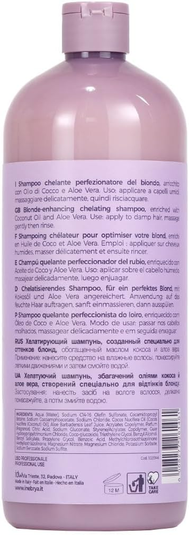Inebrya Blondesse Blonde Miracle Shampoo 1000 Ml image number 1