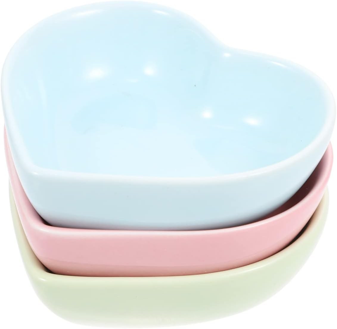 3Pcs Hamster Food Bowl Tiny Bowls Hamster Feeder Bowl Pet Food Container Guinea Pig Food Bowl Hamster Ceramic Cute Hamster Feeding Bowls Pink Bottle Ceramics Hedgehog Cat Food Bowl image number 5