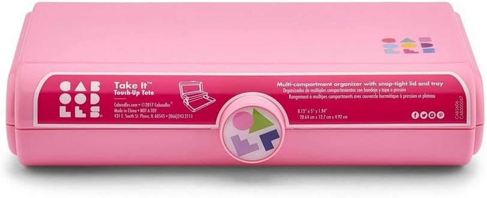 Caboodles Women'S Take It Touch up Tote, Light Pink image number 4