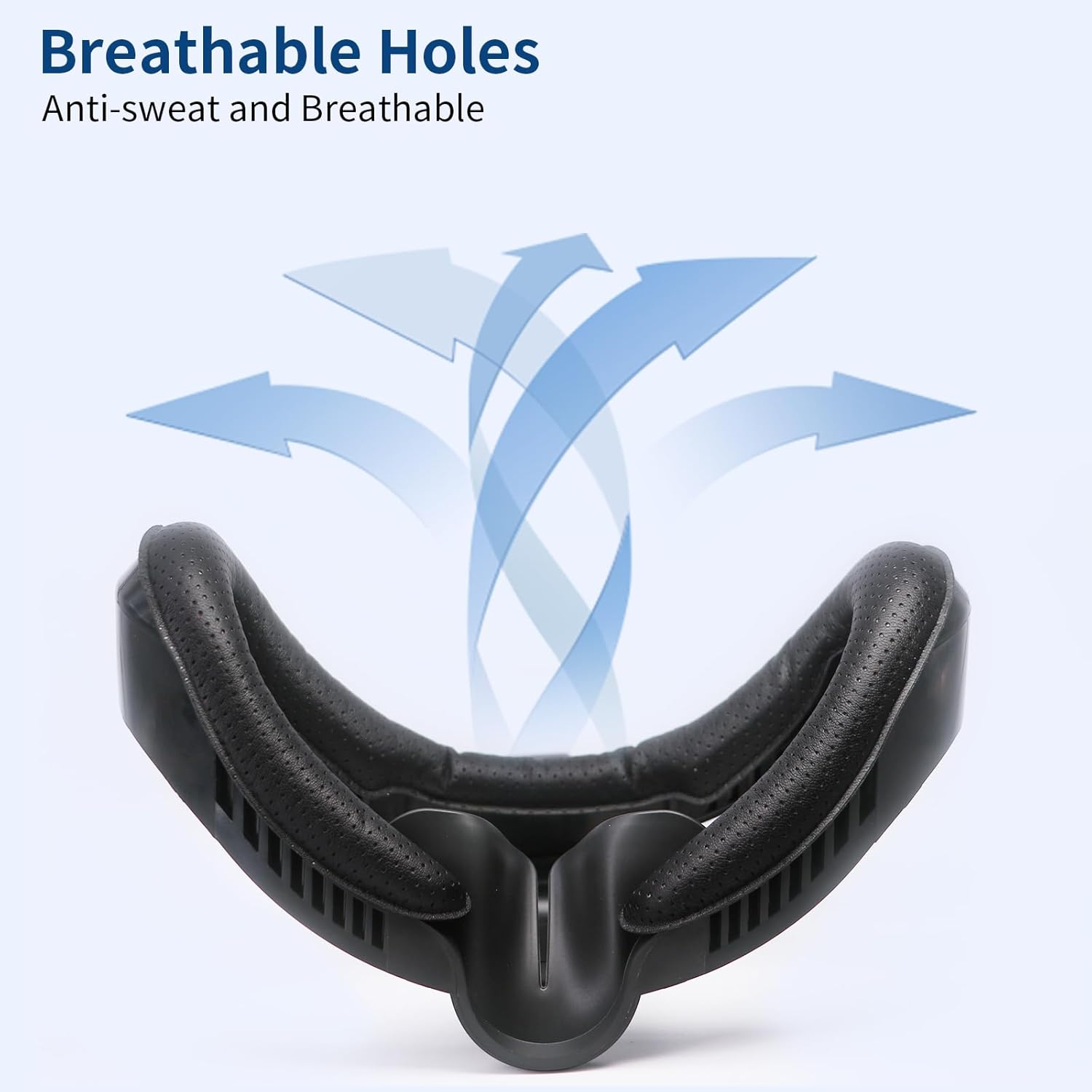 Hanpusen VR Face Pad for Playstation VR2 - PSVR2 Fitness Facial Interface Cushion, Replacement Accessory Set with Breathable Leather Foam, Anti-Fogging Sweat-Proof Cover image number 2