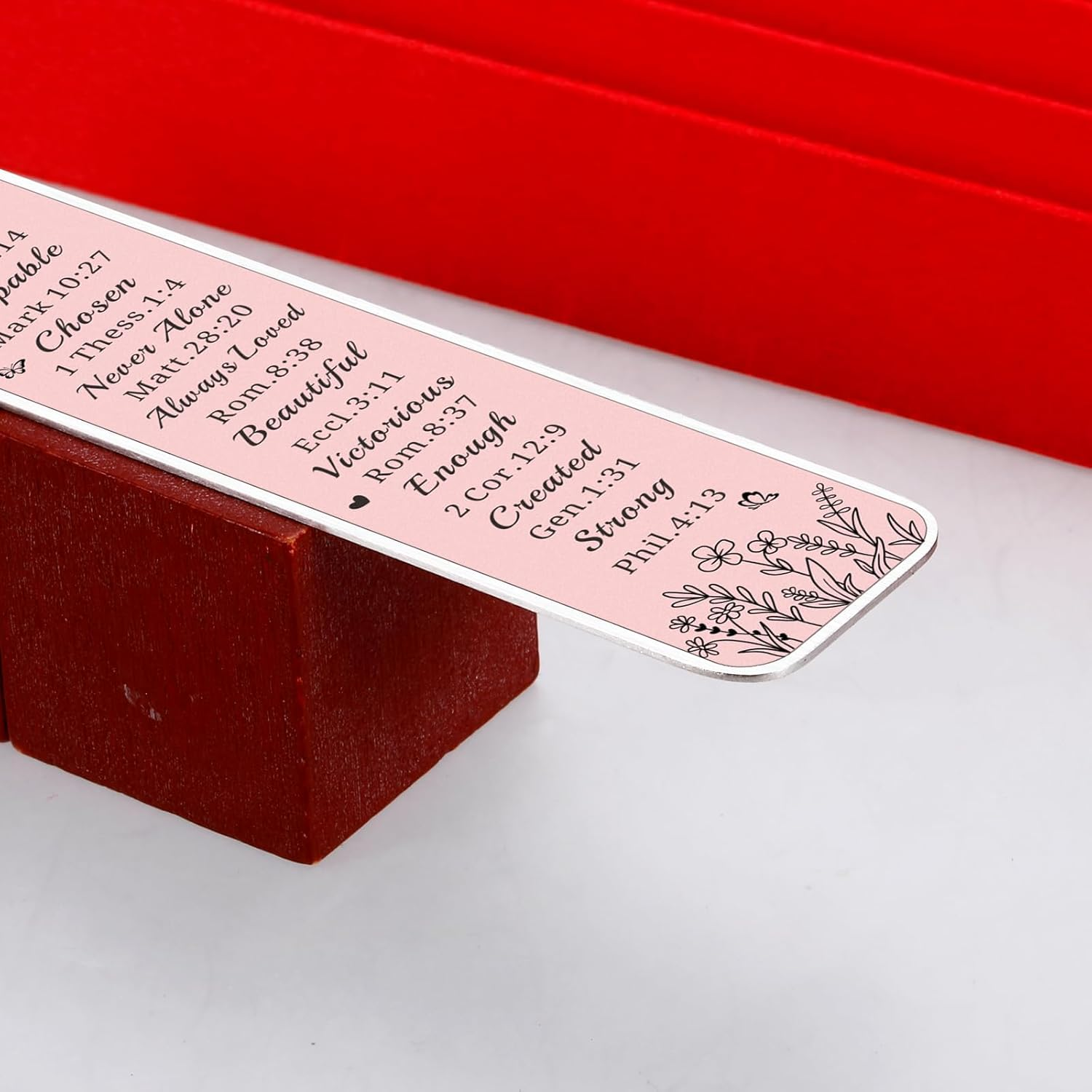 Baptism Gifts for Girl Daughter Bible Verse Bookmarks for Women Catholic Confirmation Gifts for Teen Girls First Communion Religious Faith Based Gifts Back to School College Essentials for Girls image number 1