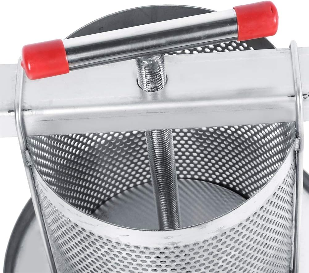 Beekeeping Tools Manual Mesh Honey Wax Press,Stainless Steel Household Manual Honey Presser Wax Press Beekeeping Tool with Filter Making Equipment for Self in Home image number 1