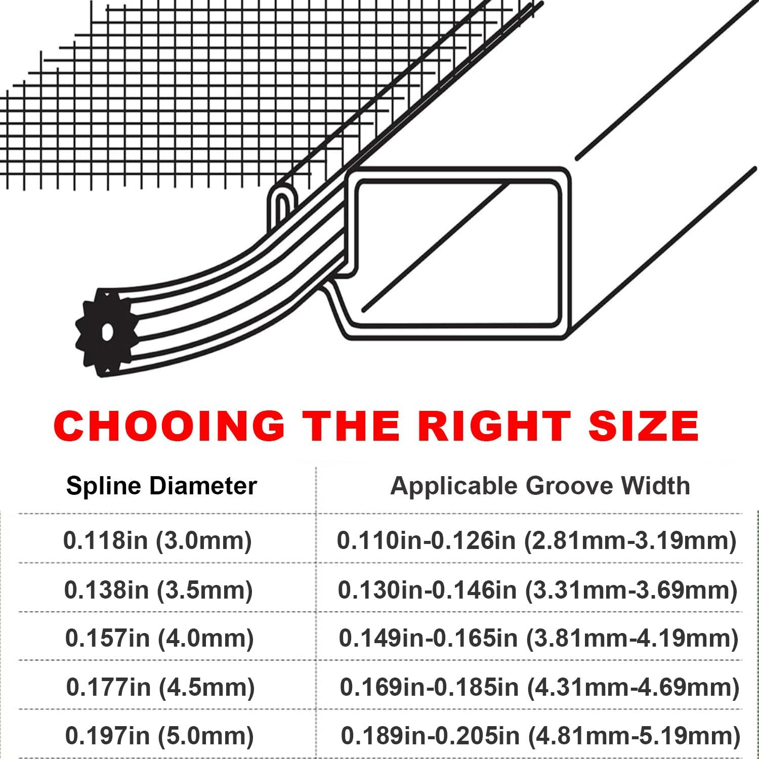 ACEBON 30 Metres Diameter 3.0 Mm Rubber Piping Tape for Fly Screen Mosquito Screen Insect Screen Replacement Part Accessories image number 3