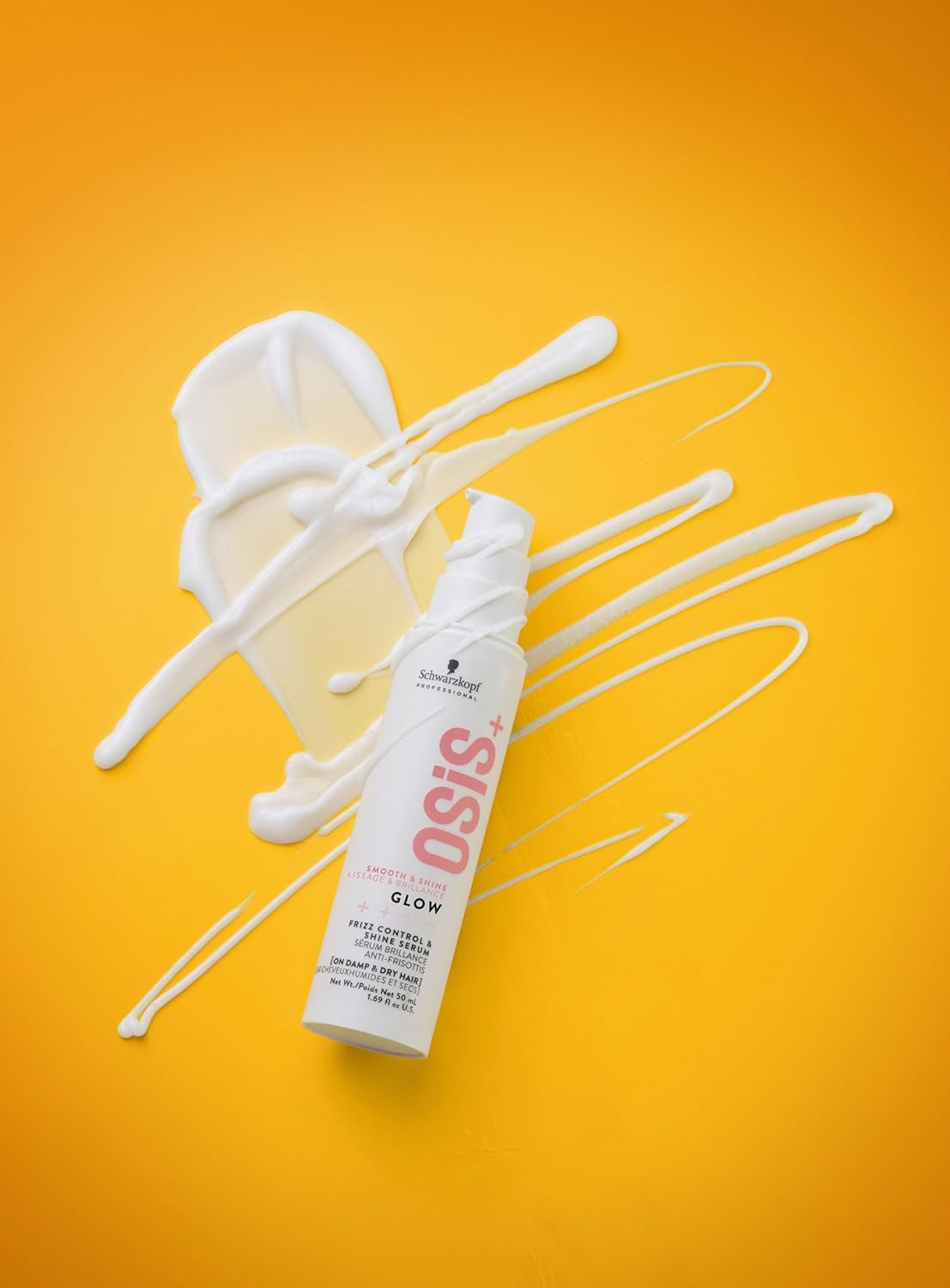 Osis+ Glow Anti-Frizz Shine Serum 1.69 Oz |Lightweight, Non-Greasy Formula | Heat Protection, Frizz Control, and Humidity Protection | for All Hair Types image number 6