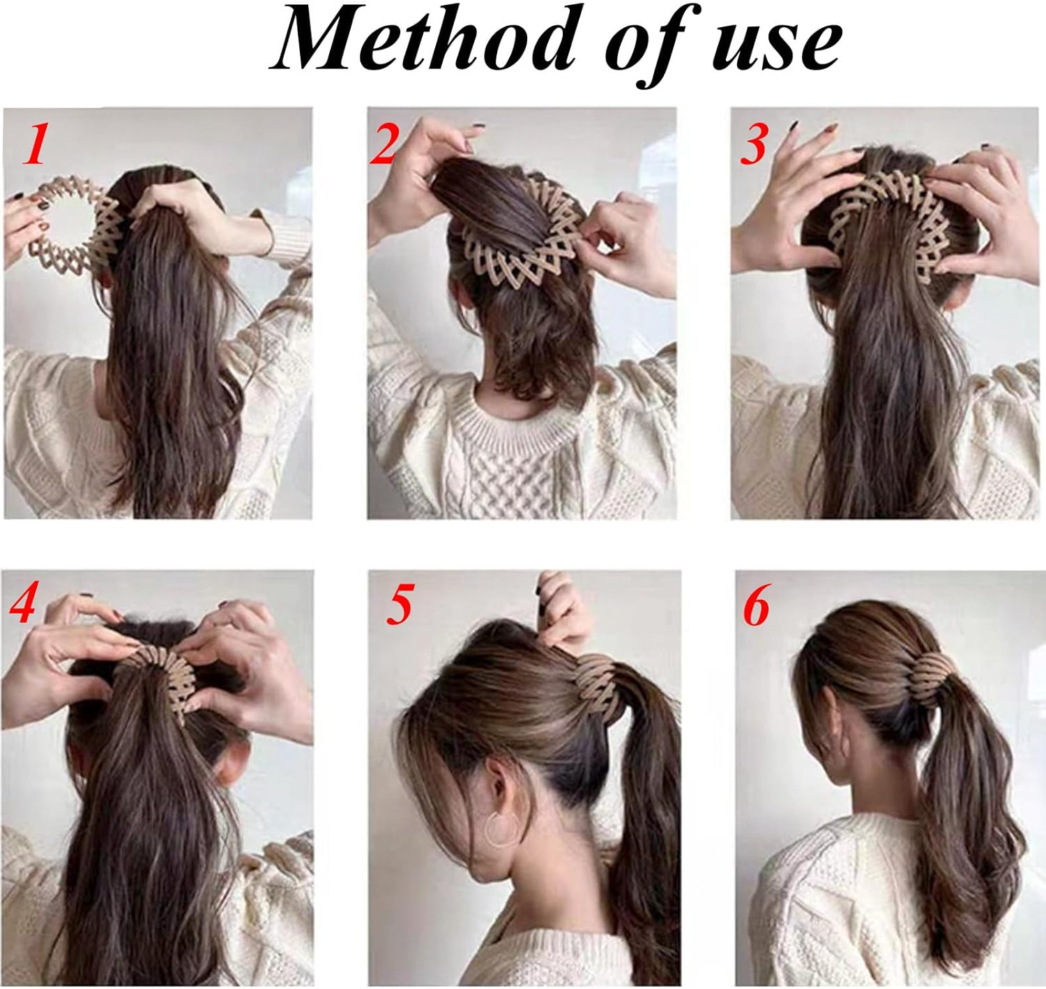 Niaciswe Vintage Bird Nest Hair Clips, Pack of 7, Bird Nest Hair Clips, Hair Clips with Bird Nest, Shaped Hair Accessories, Ponytail Holder, Haircut, Bird Nest for Everyday, Wedding, Party image number 4