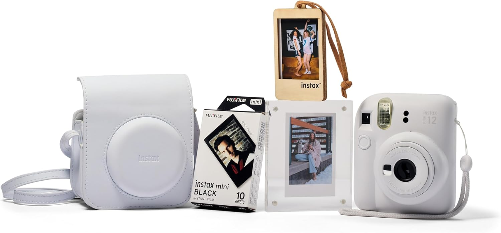 Instax Fujifilm Mini 12 Xmas Camera Kit Bundle, Clay White image number 4