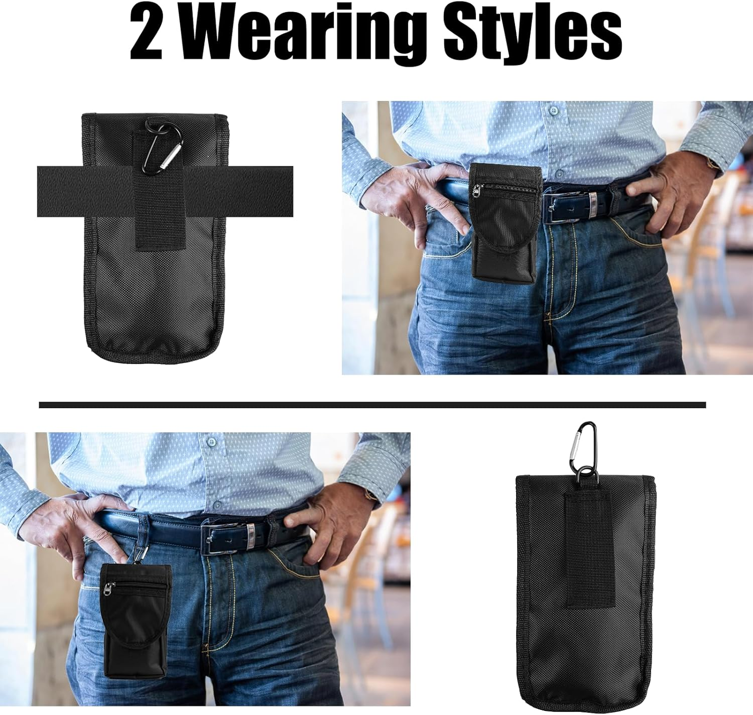 Mobile Phone Belt Bag Premium Universal Belt Bag Mobile Phone Case with Multiple Compartments and Reinforced Clip Made of Robust Oxford Fabric Portability and Abrasion Resistant Ideal for Outdoor image number 4