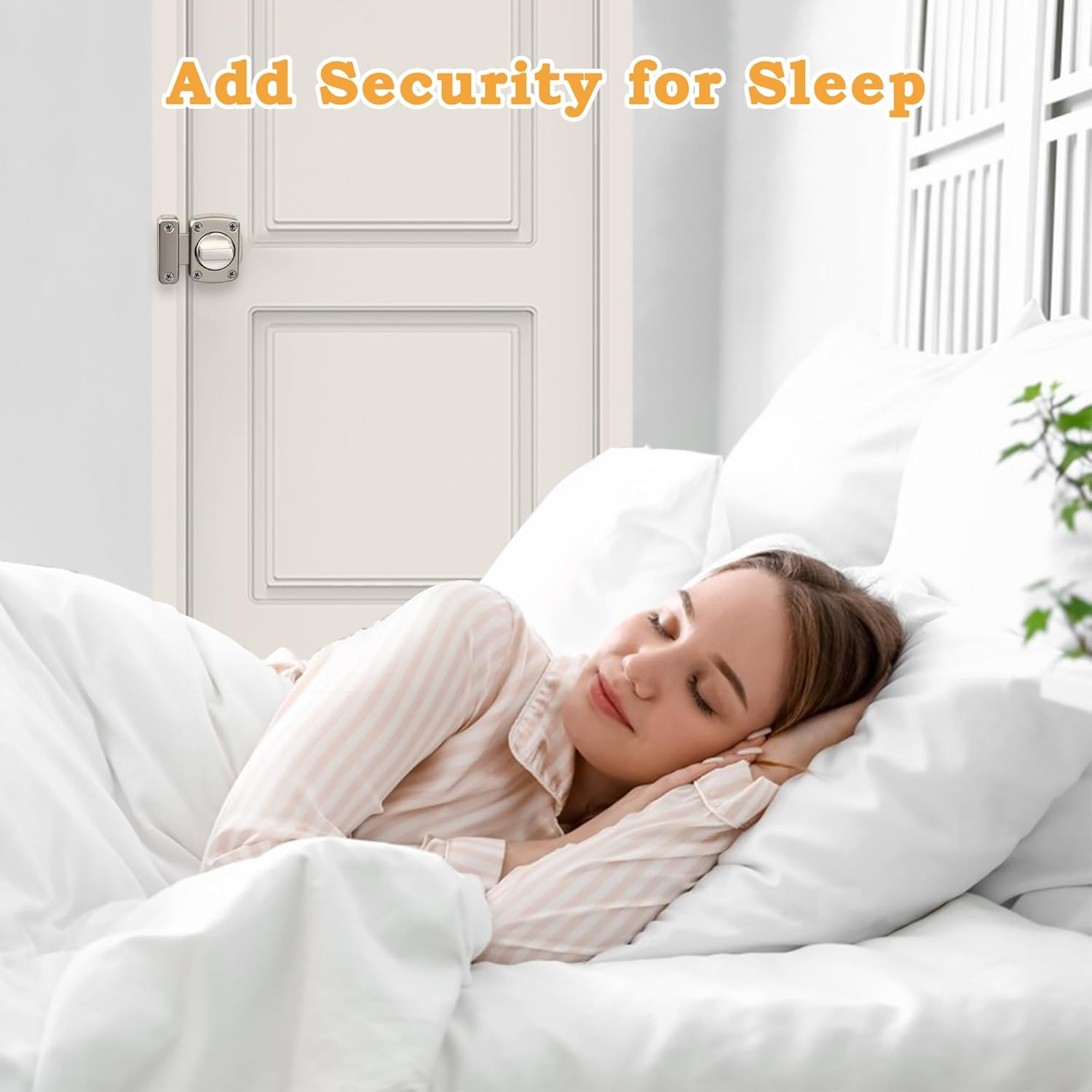 Alise Gate Latch Slide Bolt Latches Lock for Door,Double Sided Rotate Gate Latches for Barn,Shed,Fence, Garage,Front Door,Toilet Door, Pet Door,Brushed Finish - Oil Rubbed Bronze image number 2