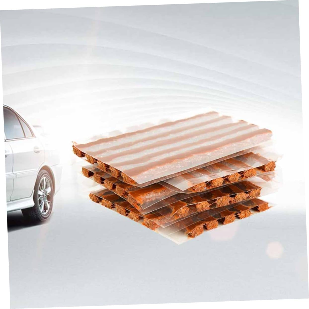 Parliky 60Pcs Tubeless Tire Repair Strips Car Seal Tape with Butyl for Quick Puncture Fix Flexible and Durable Automotive Wheel Tire Repair Tool Kit image number 4