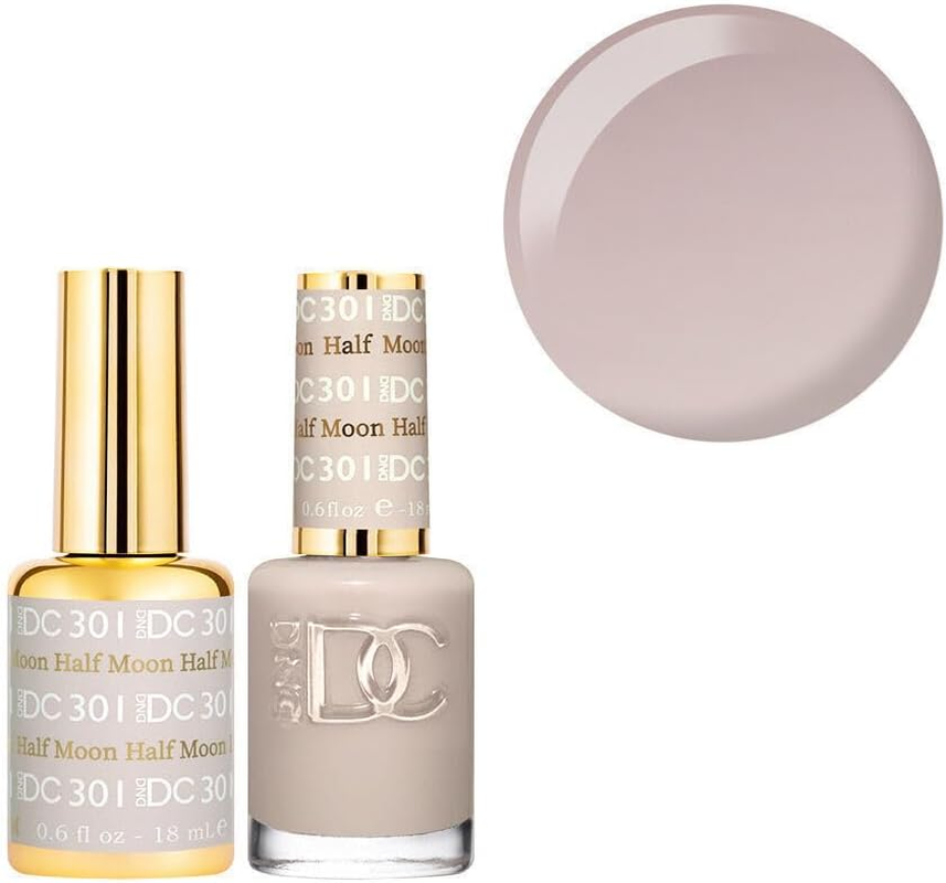 DND 301 Half Moon - DC Collection Nail Gel & Lacquer Polish Duo 18Ml