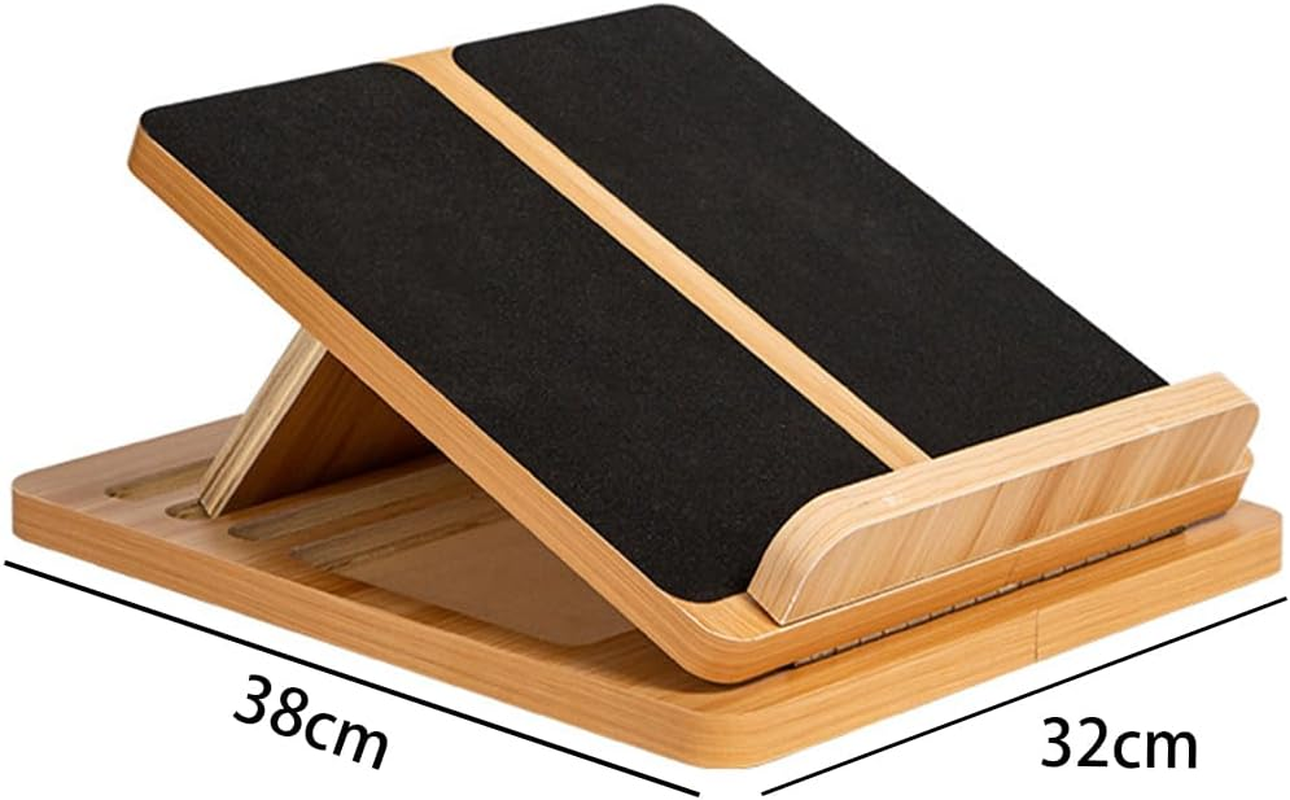 Wood Ergonomic Footrest,Adjustable Foot Rest,Calf Stretching Stool,Under Desk Footrest,Anti-Slip Surface Foot Rest,For Home, Office and Dormitory image number 3