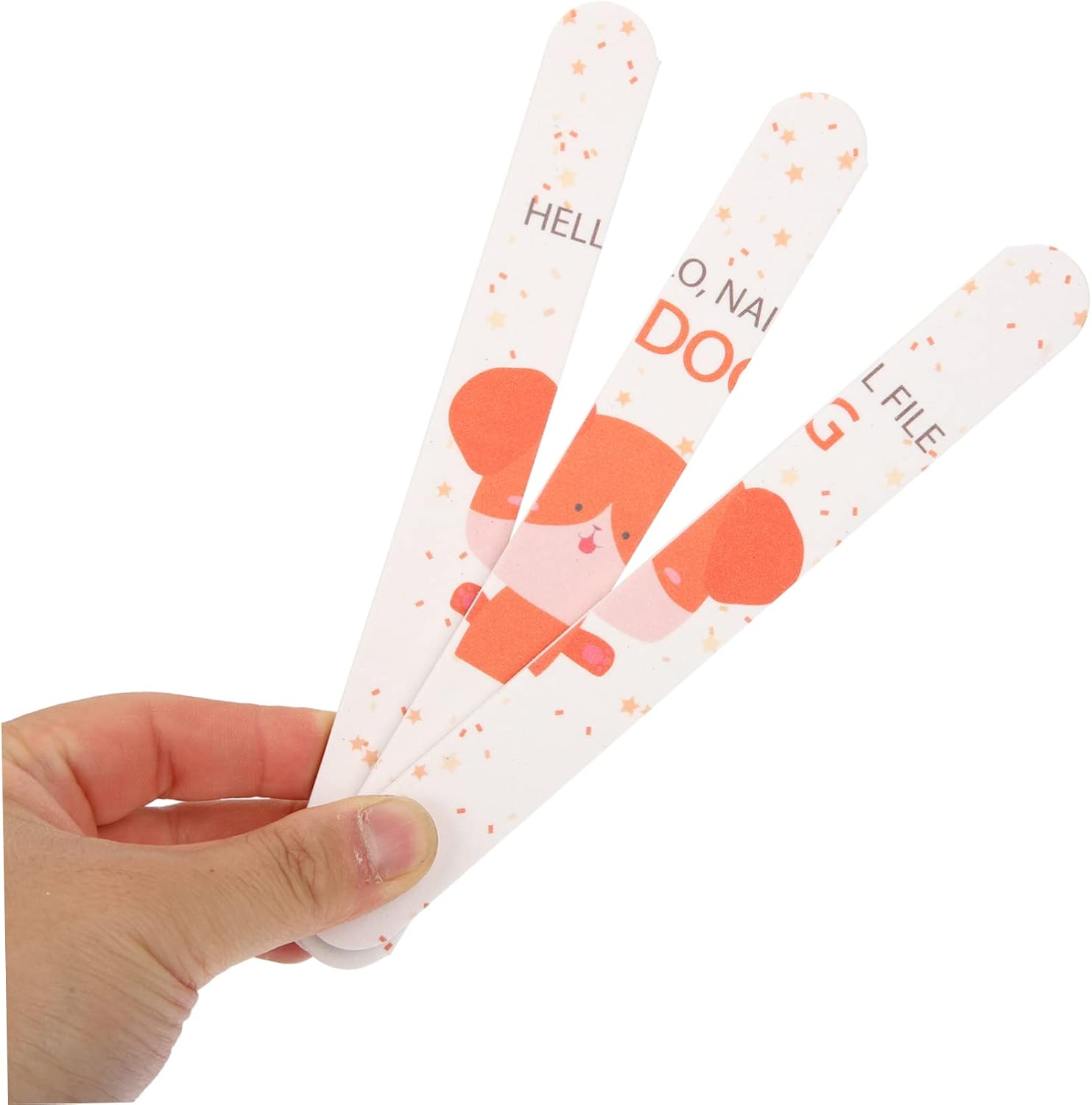 LOORGVEL 12Pcs Animal Nail Files Kit Double Sided Buffer Blocks for Manicure Pedicure image number 1