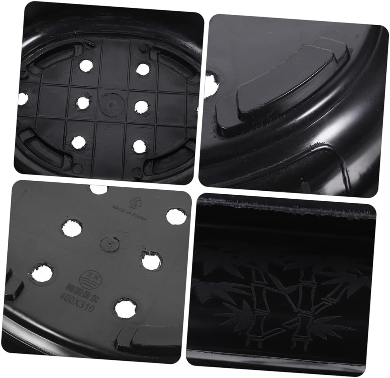 FUNOMOCYA 2Pcs Oval Bonsai Pot Large Pot Gardening Household Use Drainage for Indoor Planting Garden Supply image number 2