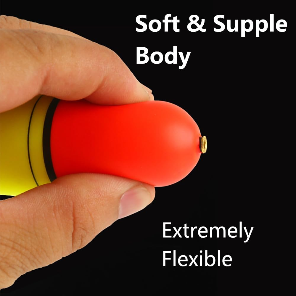 EVA Foam Floats Fishing Bobbers, 5Pack EVA Foam round Floats, Fishing Popping Cork Trout Float, Bobbers Fishing Floats, Spring Fishing Buoy Accessories for Freshwater Saltwater