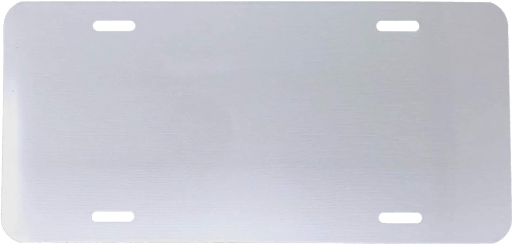 DMSE Wholesale Black Blank Metal Aluminium Automotive License Plate Plates Tag for Custom Design Work - 0.025 Thickness/0.5Mm - Us/Canada Size 12X6 (Black) image number 1