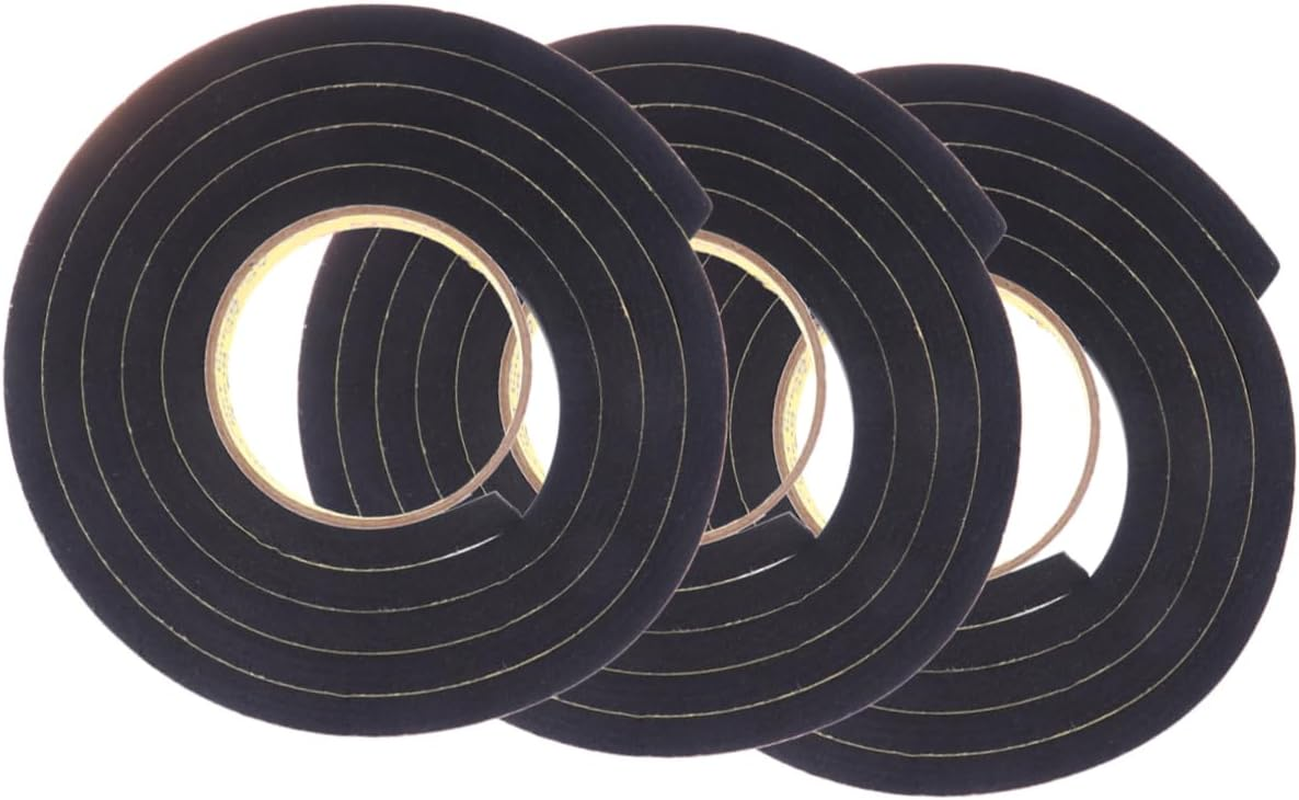 5Pcs Eva Sponge Tape Adhesive Sealing Strip Crash Tape for Indoor Outdoor Use Weatherproof Protection for Doors Trunks