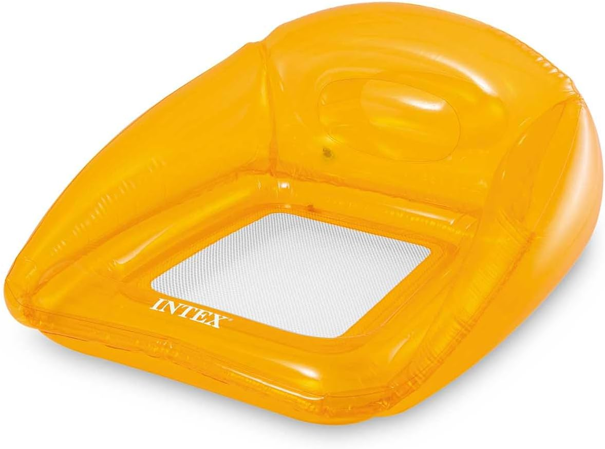 INTEX 56802EU - Transparent Pool Lounges, Assorted Colours, 1.04Mx1.02M