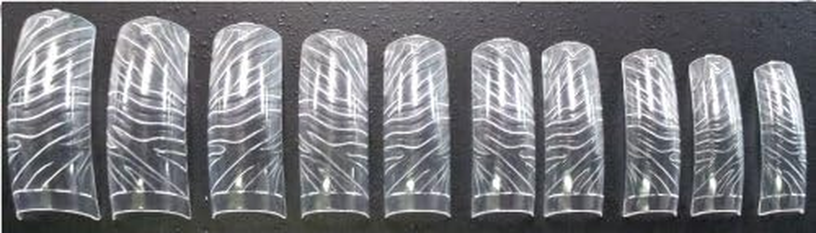 Beauty Nailer Nail Tip Zebra Crystal Clear Tip image number 2