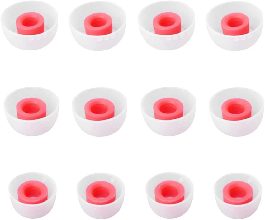 ALXCD Ear Tips Compatible with Jabra Elite 75T Headphone, 6 Pairs Replacement Silicone Tips, Compatible with Jabra Elite 75T/ 65T/ Active/ 7 Pro/Elite 3/ Elite 4, M