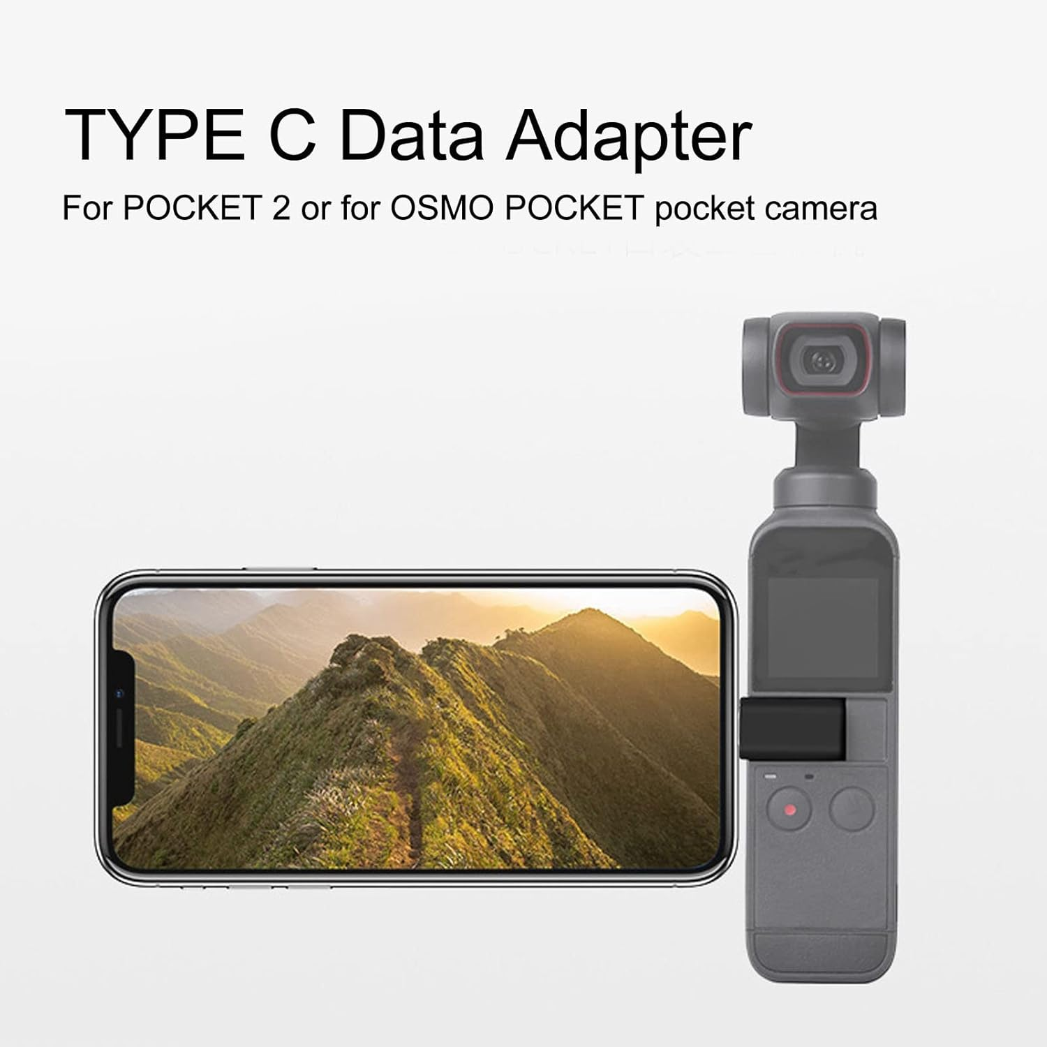 Smartphone Type C Data Connector Adapter Pocket 2 Osmo Pocket Handheld Camera Adapter Kit image number 2