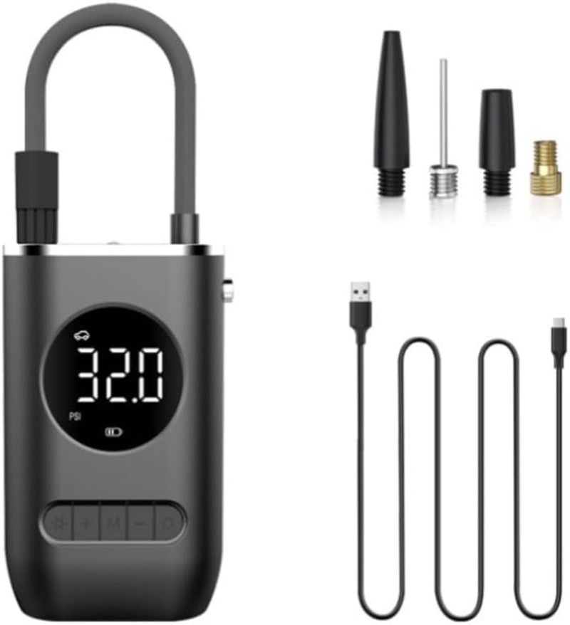 Tyre Inflator,Portable Air Compressor Fast Tire Pump for Car Bike Motorcycles Ball image number 4