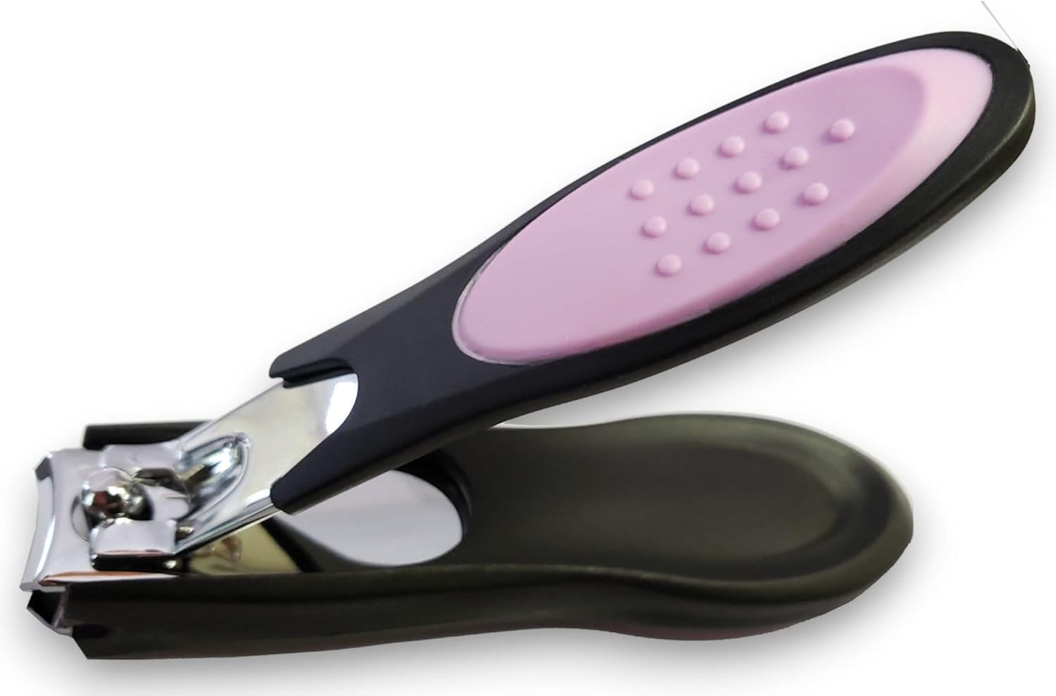 Nail Clipper with Comfort Grip Nail Catcher - Chrome Plated Fingernails and Toenails Clippers Nail Cutter Catches Clippings Sharp Sturdy Trimmer Stainless Steel for Men and Women image number 4