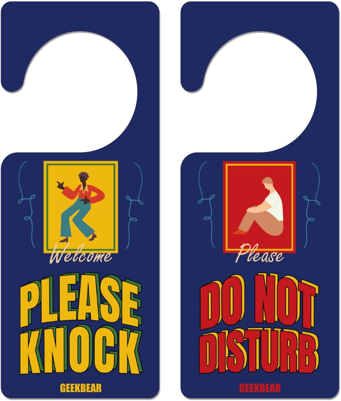 Do Not Disturb Door Hanger Sign (06. Dance, 2 Pack) - 03. Basic, 2 Pack image number 3