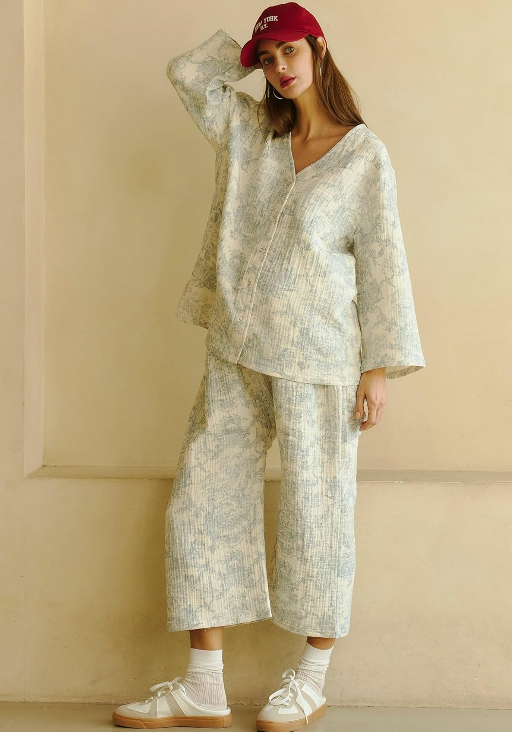 Muslin Guaze Nursing Set, Baby Blue, L/XL image number 6