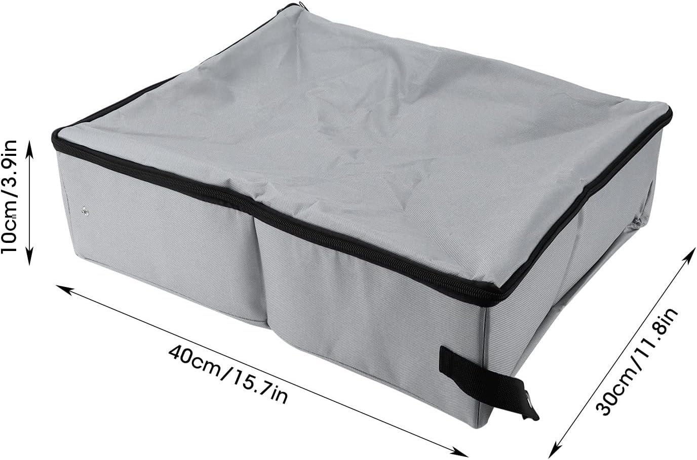 Portable Travel Litter Box - Foldable Cat Litter Box with Zipper Top and Handles - Leakproof Oxford Cloth Cat Litter Box - Reusable Cat Litter Pan for Roadtrip, Travel, Hotels (S)