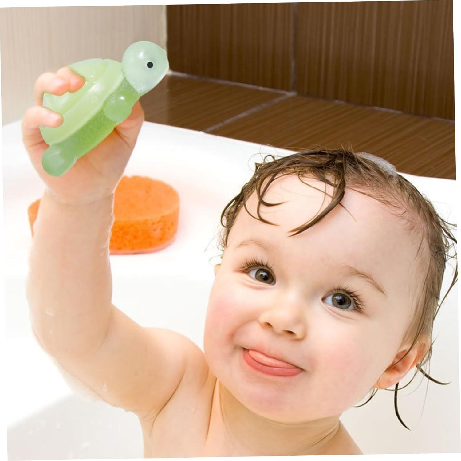 Kids Hand Soap, 8PCS Turtle Shape Baby Bath Soap, Natural Ingredients Fragrance Bathsoap Bars for Washing Hands, Face, Kids Hand, Baby Bath image number 1