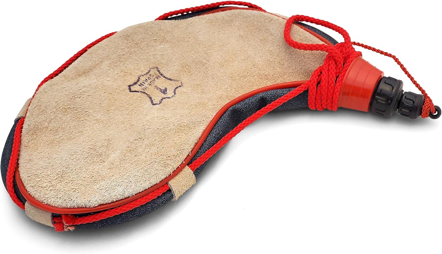 Coghlan'S Traditional Spanish Bota Bag, 0.26 Gallon (1 Liter) Leather Wine Flask with Braided Strap &ndash; Durable Poly Lining for Camping, Hiking, and Outdoor Adventures