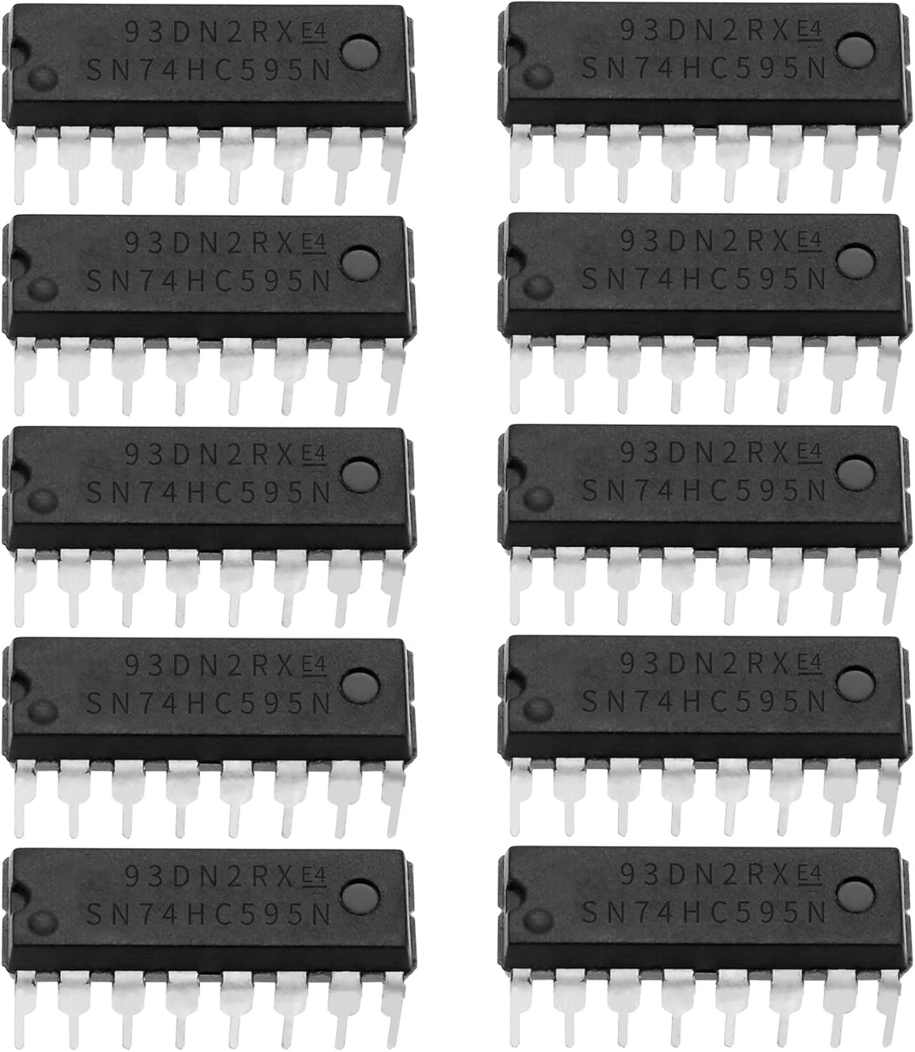 Ecsing 50Pcs SN74HC595N 8-Bit Counter Shift Registers 2V-6V 16 Pin 8-Bit Serial Shift Register -40C - 85C Electronic Accessories image number 1
