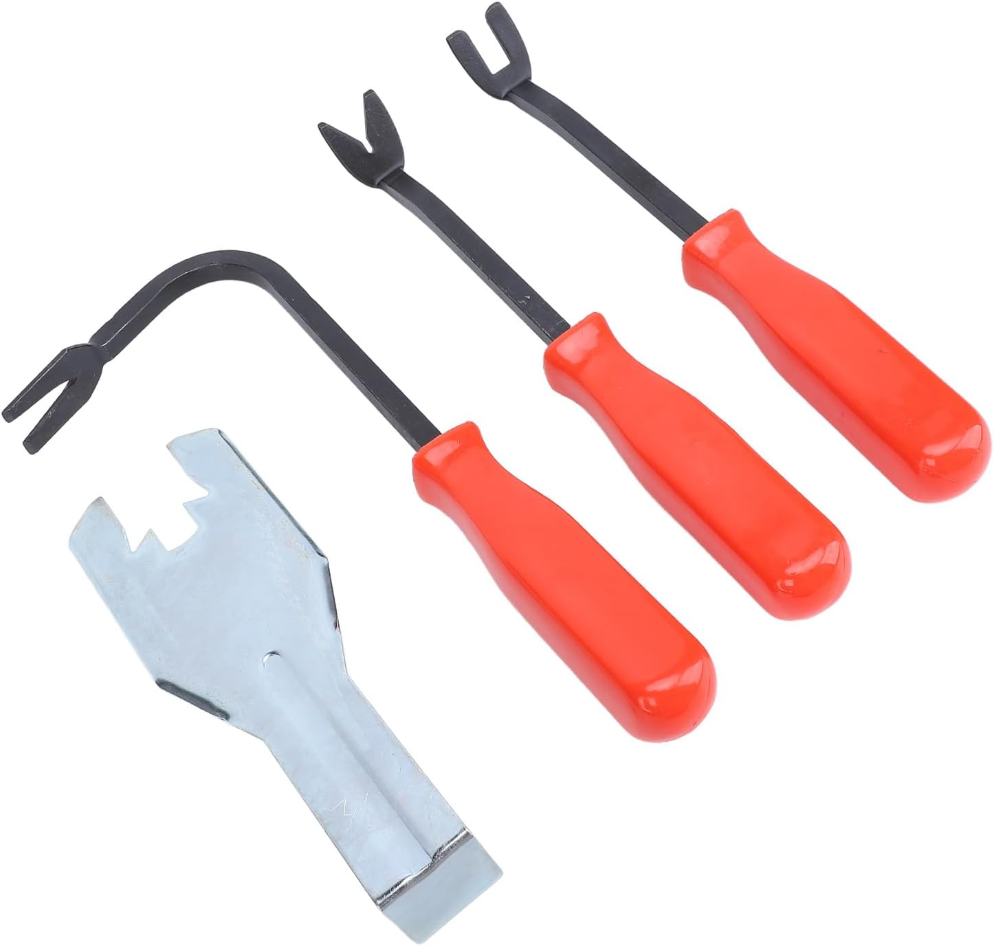 Car Door Panel Remover Set, Metal Auto Trim Rivet Pry Disassembly Repairing Tool with Window Handle Clip Remover, 4 Pcs Trim Removal Tools image number 6