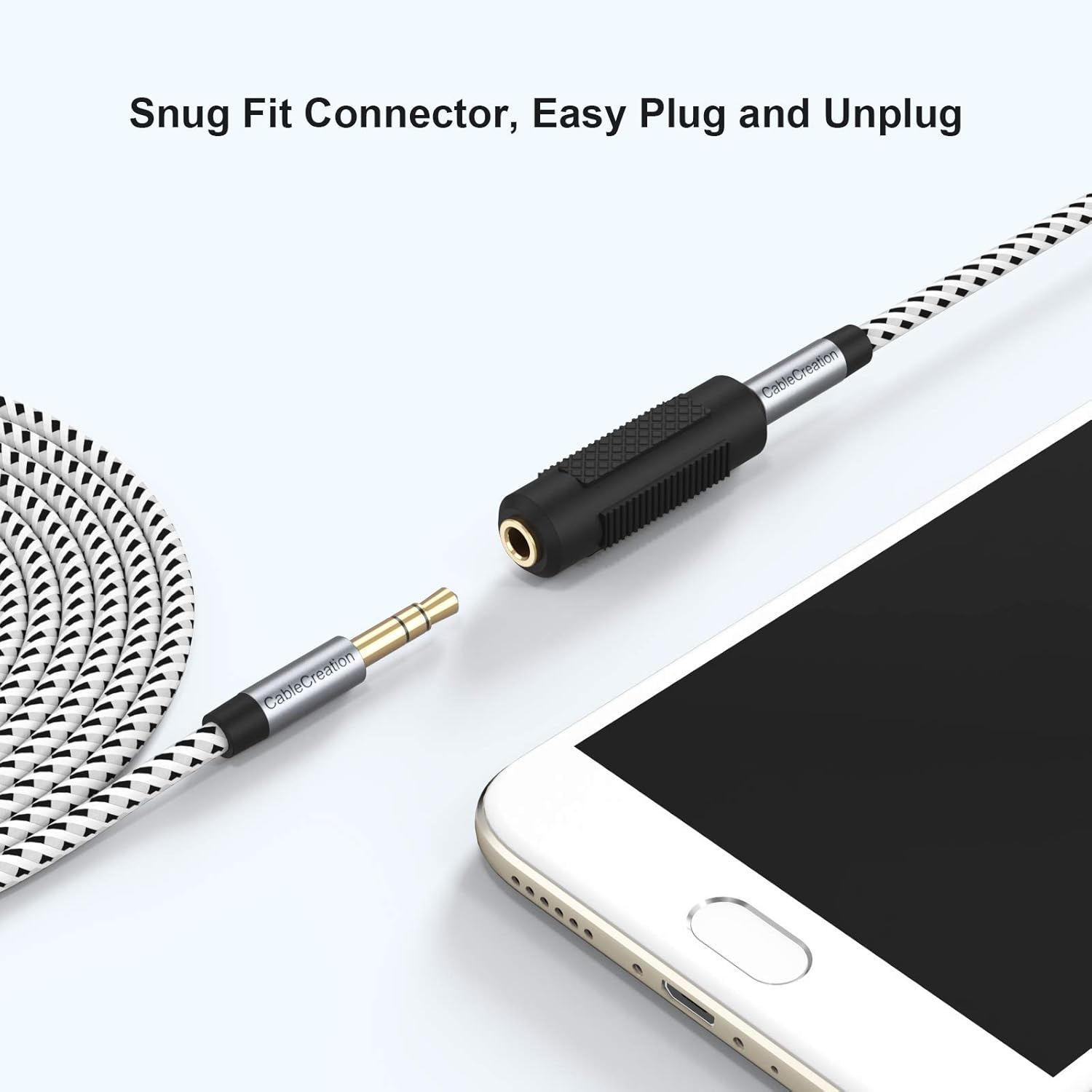 Cablecreation 2 Pack 3.5Mm Stereo Jack to 3.5Mm Female to Female Audio Adapter Coupler Gold Plated for Stereo Cable, Speakers and Headphones image number 2