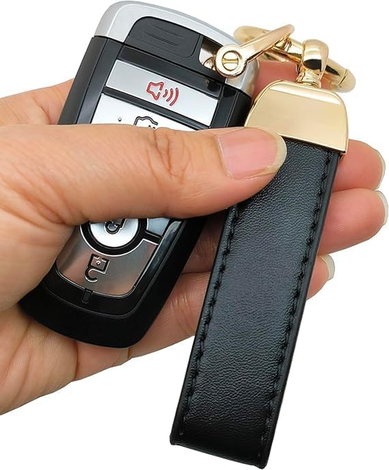 Car Keychain Microfiber Leather Key Chain for Men Women,Universal Car Accessories for Keys Fobs 360 Degree Rotatable with Anti-Lost D-Ring 2 Key Ring and 1 Mini Screwdriver