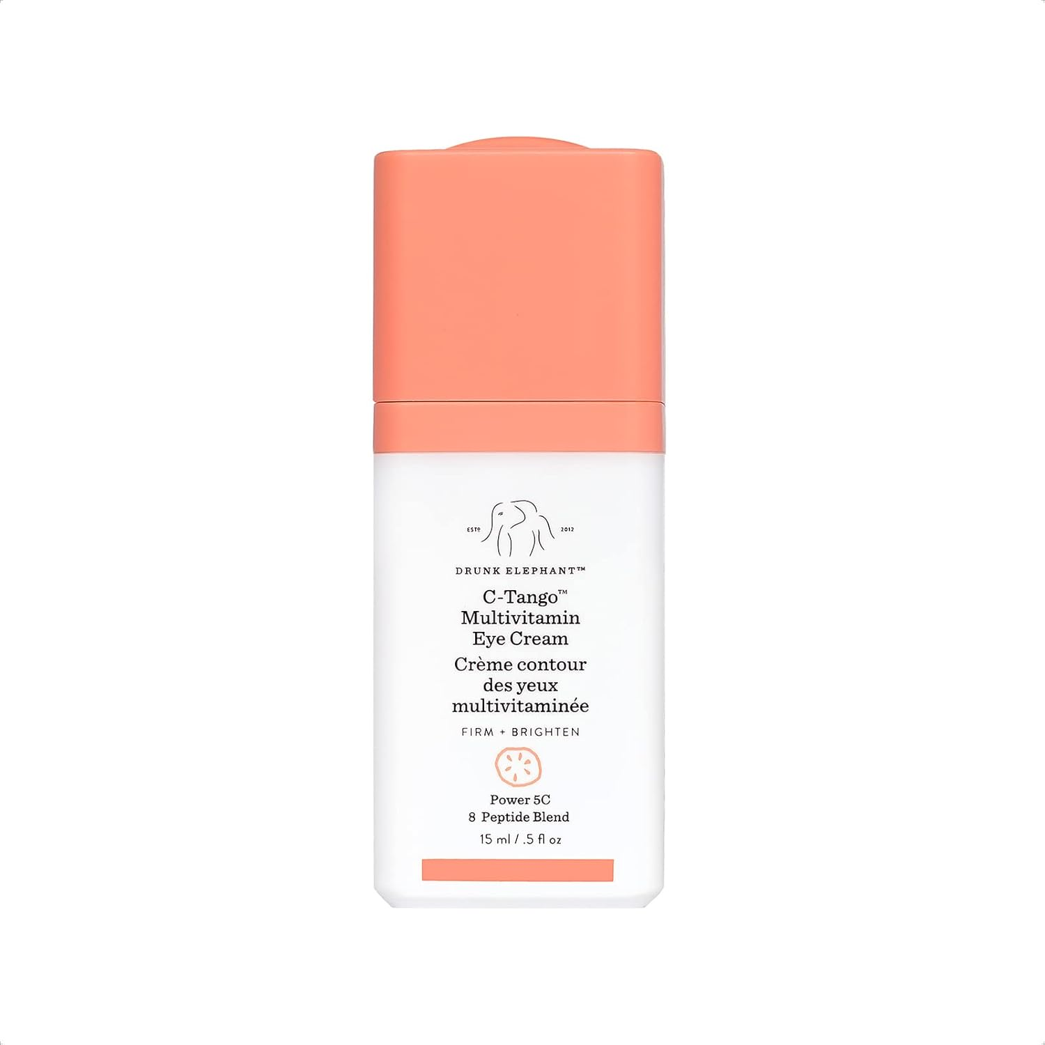 Drunk Elephant C-Tango Multivitamin Eye Cream. Brightening and Restorative under Eye Cream with Vitamin C. 15 Milliliters/ .5 Ounce.