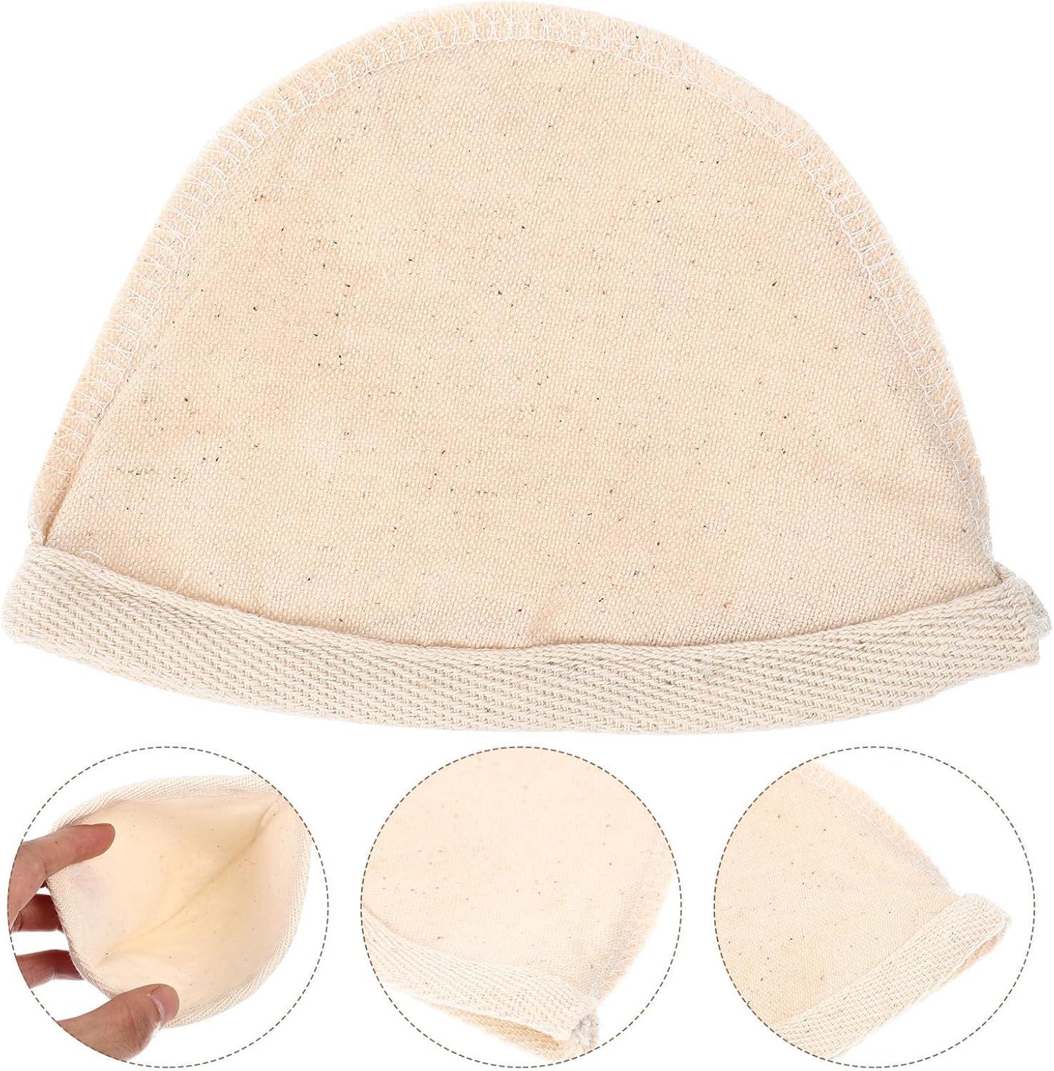 TOPPERFUN 2Pcs Reusable Cotton Coffee Filter Bag Food-Grade Fine Mesh Straining Pouch for Tea Soymilk Cold Brew Easy to Clean and Store Filter for Brewing and Filtering Residue image number 2