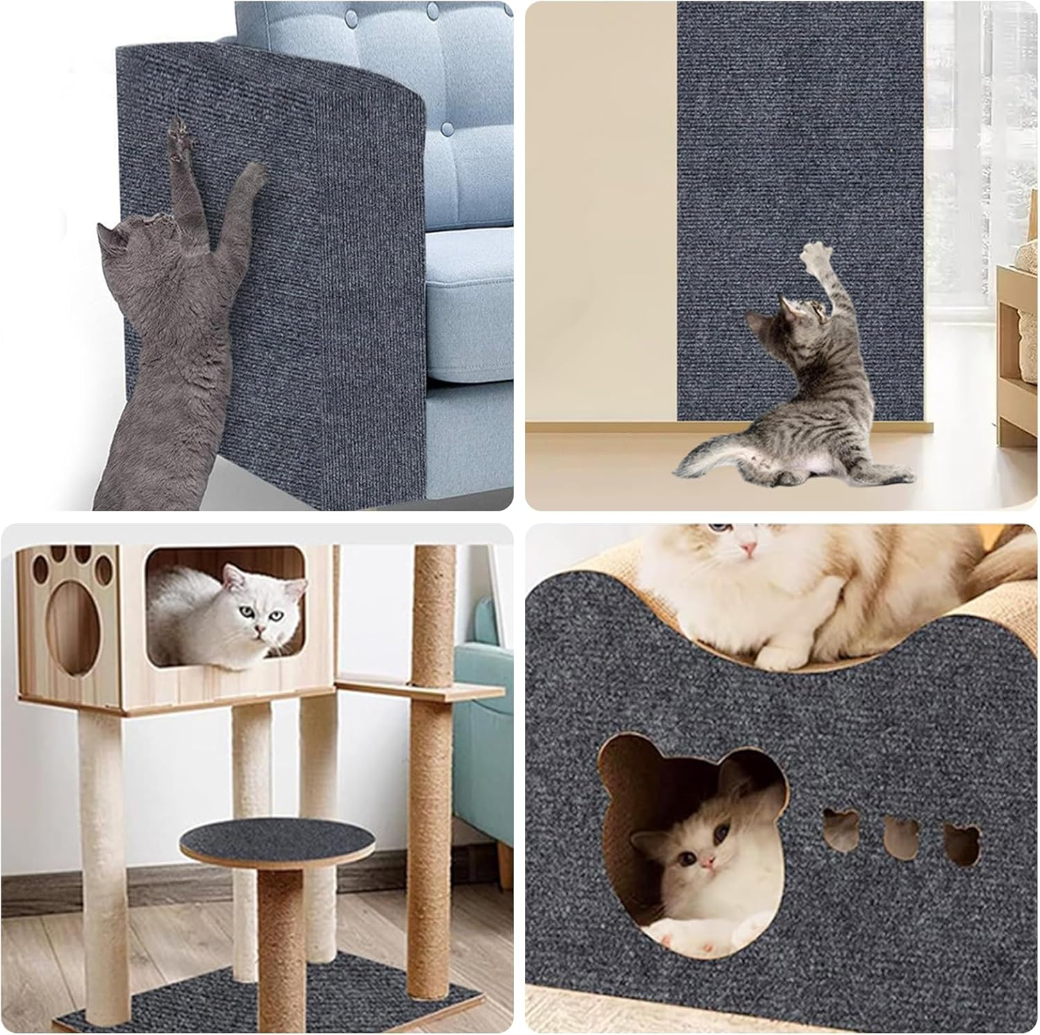 Cat Scratching Mat, Cat Scratching Mat, Self-Adhesive, Scratching Boards Cat, Scratching Board for Cats, Scratching Mat for Cats, Scratching Mat, Cats for Protects Door, Carpets, Sofas (200 X 40 Cm) image number 5