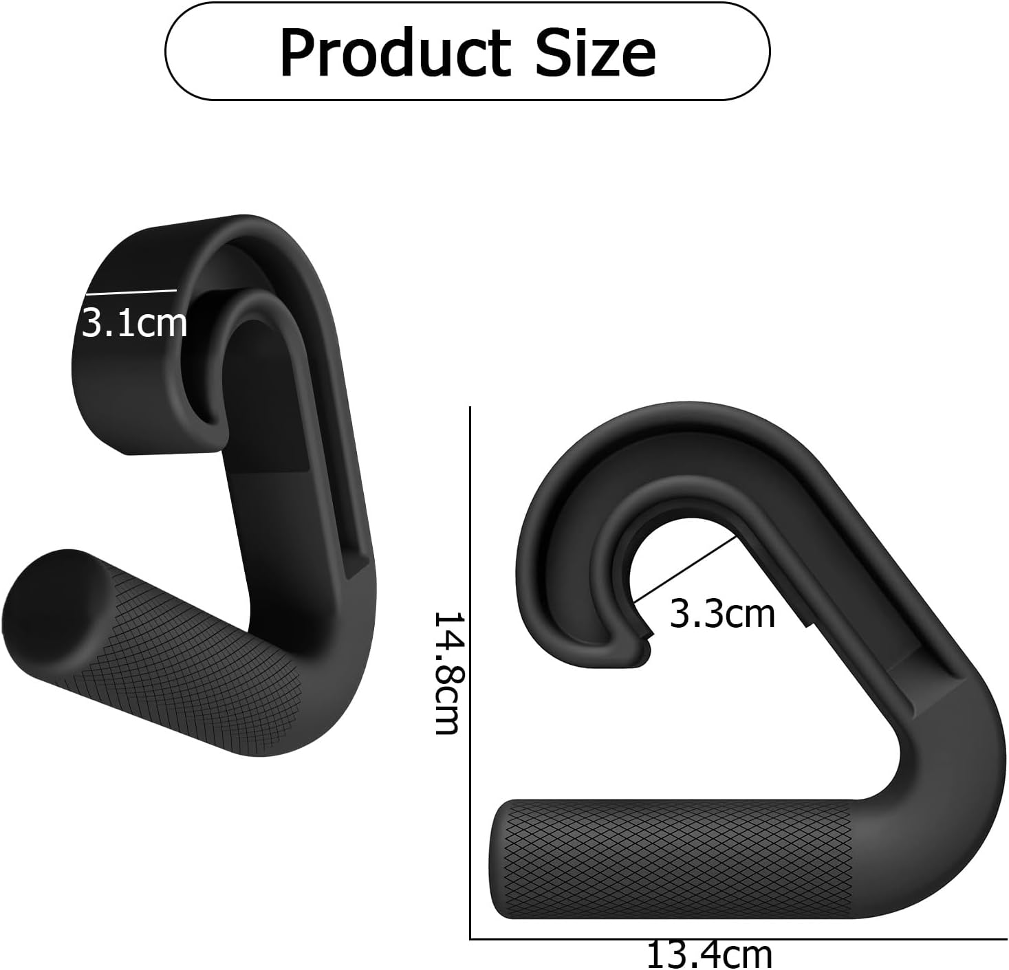 Neutral Grip Pull up Handles Attachment - Pull up Handles Strap Grip for Pull-Up Bars, Resistance Bands, Barbells, Fitness Equipment, Gym Equipment | Ergonomic Portable image number 6