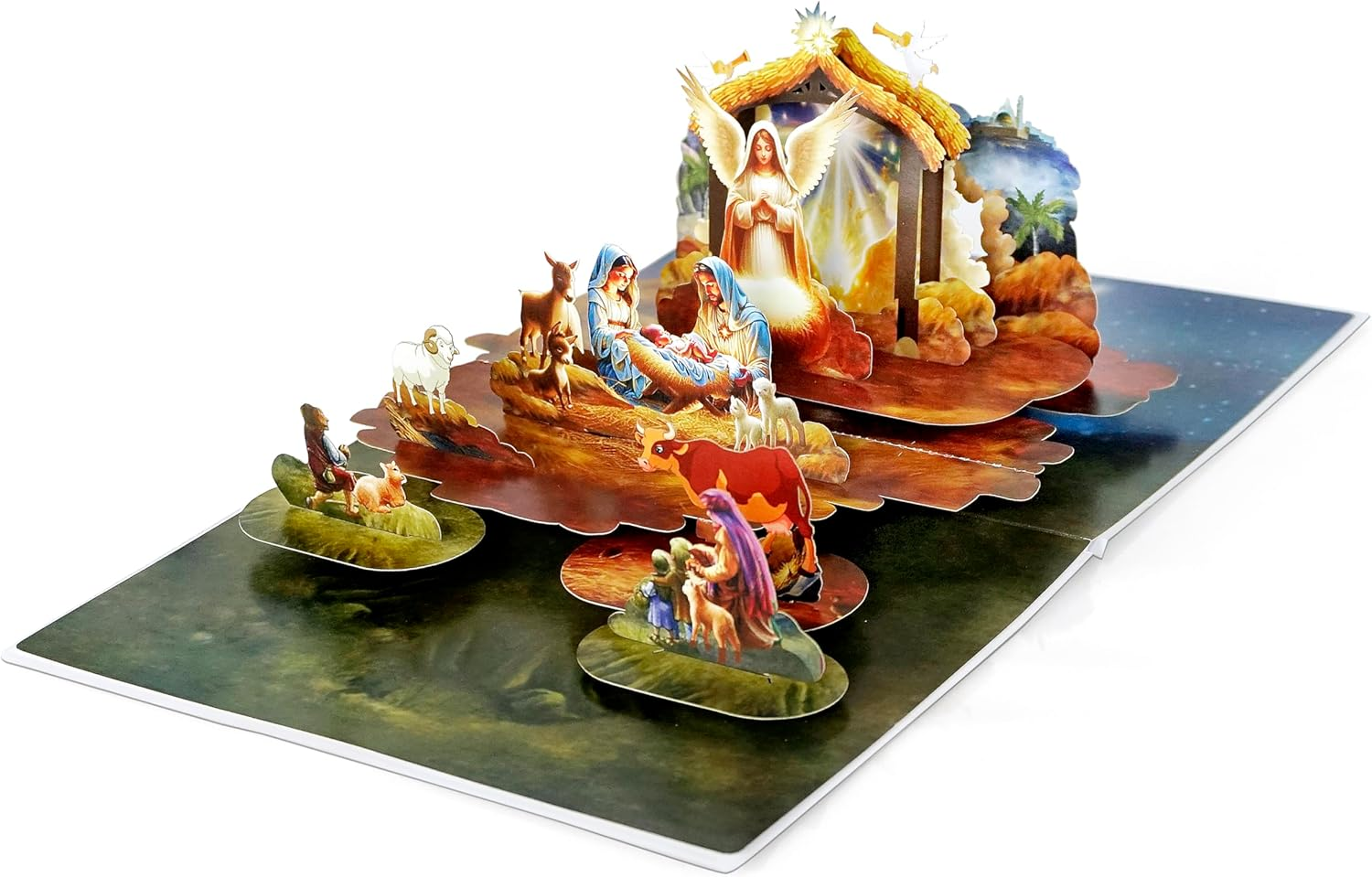 CUTPOPUP Holy Night, Christmas Card Pop Up, 3D Xmas, Merry Christmas, New Year, Holiday Greeting Card (Holy Night) CN295AU1520 image number 2